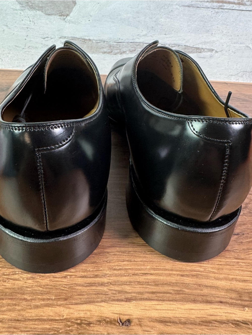 Johnston & Murphy Melton Black Oxford Cap Toe 12 3E NIB NEW with Box - Picture 4 of 10